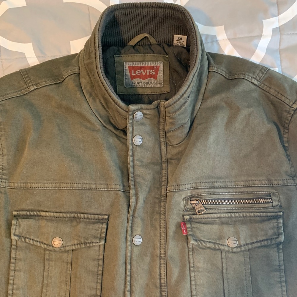 Levi’s Men’s Green Canvas Jacket Gem